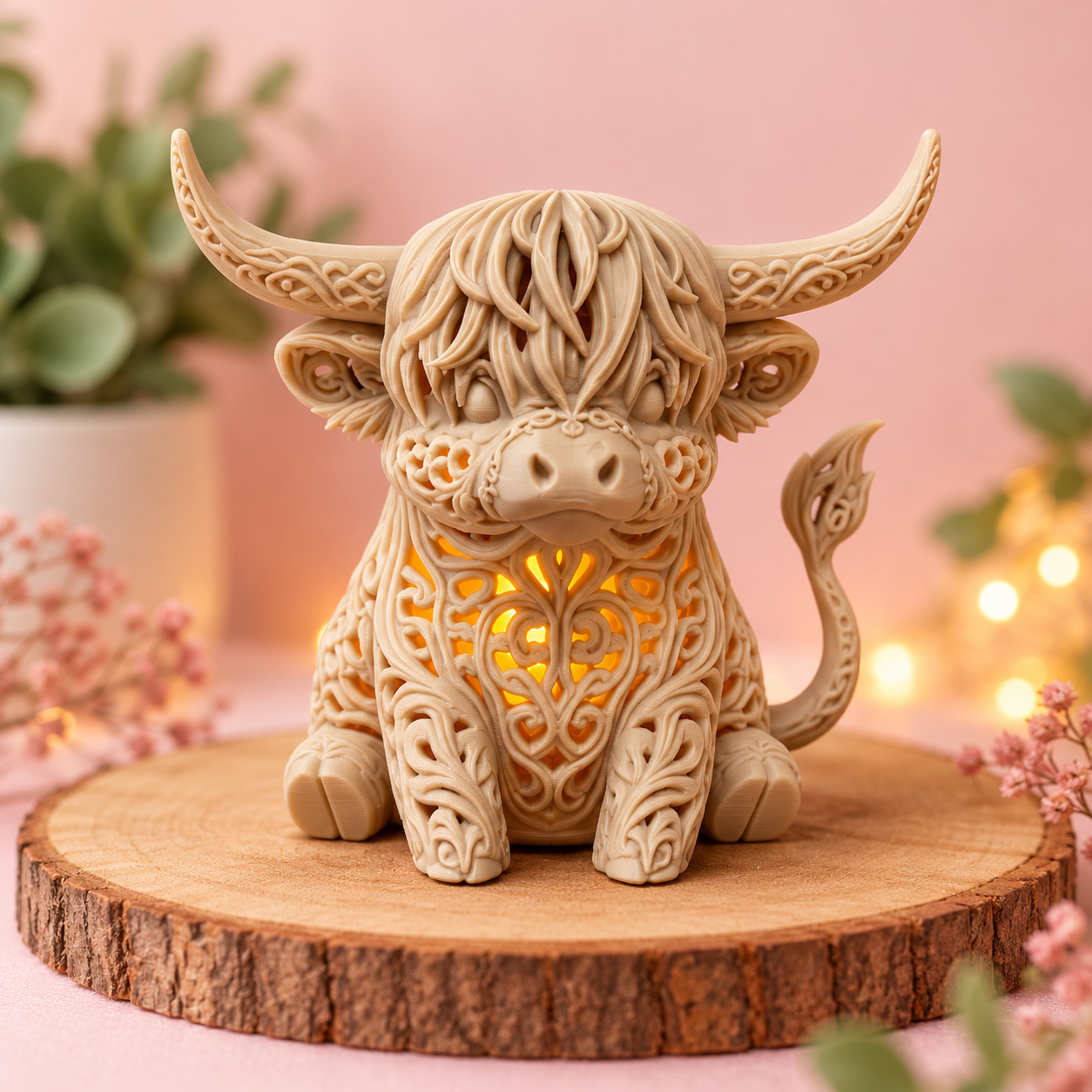 Highland koe 3D print van Nicooltjes Creaties